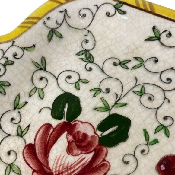 RARE Vintage Early Provincial Rooster and Roses Tray and Coffee Cup Set READ - Picture 3 of 16